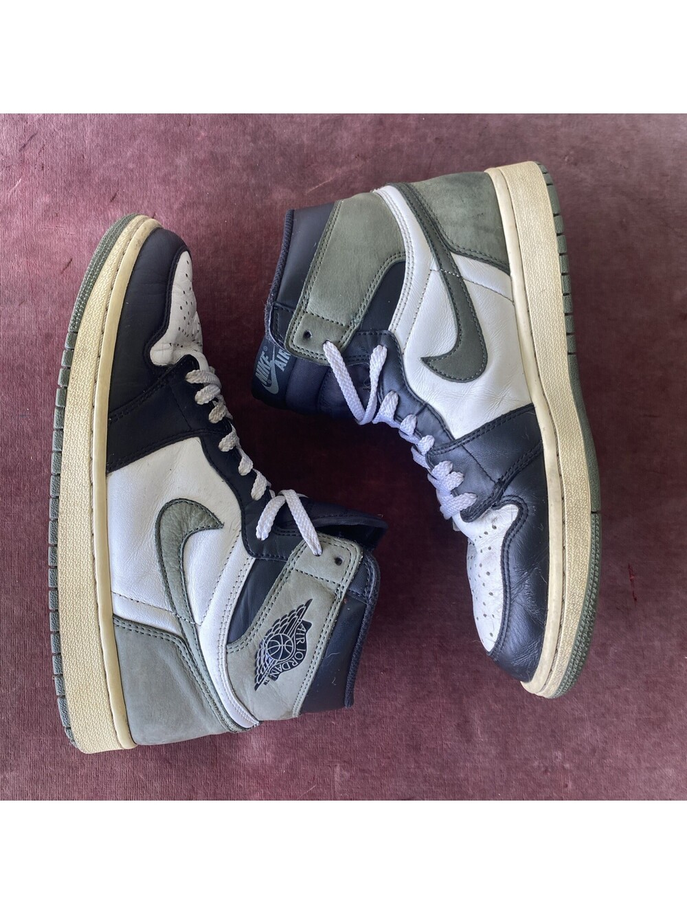 Air Jordan 1 Retro OG High Best Hand in the Game - Clay Green Size 9